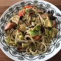 IMKI's cooksnap of when they made アボカド・エリンギ・トマトペペロンチーノ.