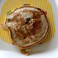 まきこ8840's cooksnap of when they made 離乳食後期〜ごまとバナナのパンケーキ.