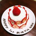 みのるぽん's cooksnap of when they made 小さなヨーグルトケーキ☆1歳の誕生日.