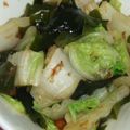 ＊まめゴマ＊'s cooksnap of when they made 白菜とわかめのワサビ醤油あえ.