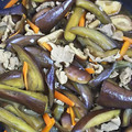 おしひと's cooksnap of when they made 茄子と白ネギの豚肉甘辛炒め.