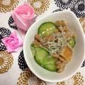 ぽぽきゅ's cooksnap of when they made 簡単☆さつま揚げと胡瓜の納豆あえ♪.