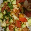 initiation's cooksnap of when they made 長芋オクラトマトのネバネバサラダ.
