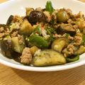 クックパッドごはん部's cooksnap of when they made ナスとひき肉のピリ辛炒め.