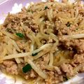 himepopo's cooksnap of when they made もやしとひき肉があればok丼.