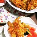18番地さん's cooksnap of when they made かき揚げ（玉葱・人参・桜エビ）.