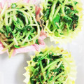 ぽぽぽんきち's cooksnap of when they made 白だしで簡単☆豆苗ごま和え♪お弁当にも◎.