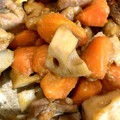 ウラビア's cooksnap of when they made 鶏もも肉とれんこんと人参の炒め物.