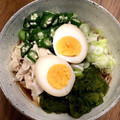Khara10's cooksnap of when they made 冷やし蕎麦　鶏わさび風味.