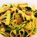 こそこそ☆'s cooksnap of when they made 菜の花と筍のパスタ.