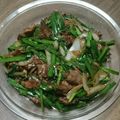 ラフロイグ31年's cooksnap of when they made スタミナ抜群！中華風レバニラもやし炒め.