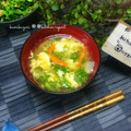 かおりかざり's cooksnap of when they made わさび菜と卵のお味噌汁.