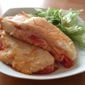 ＊amor＊'s cooksnap of when they made トマトとチーズのホットサンド.