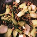 Mayumi731's cooksnap of when they made 青梗菜とひき肉のガーリックオイスター炒め.