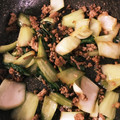 Mayumi731's cooksnap of when they made 青梗菜とひき肉のガーリックオイスター炒め.
