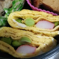 咲希ｍａｍａ's cooksnap of when they made カニかまと枝豆の玉子焼き.