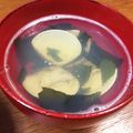 みつばちハート's cooksnap of when they made はまぐりと海苔のお吸い物.
