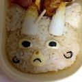 枝めろ's cooksnap of when they made 妖怪ウォッチ☆コマじろう＊キャラ弁.