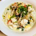 島子☆'s cooksnap of when they made 豆腐とカニかまのほっこり雑炊(*´▽｀*.