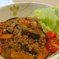 イエローバード's cooksnap of when they made なすの挽肉あんかけごはんdeワンプレート.