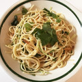 tocco27's cooksnap of when they made 桜エビと水菜の和風パスタ.