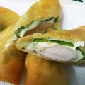 torisantom's cooksnap of when they made ササミフライ★春巻の皮.