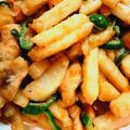 ミツ☆バチ's cooksnap of when they made 鶏むね肉と長芋のガリマヨポン炒め.