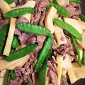 ＊にゃ〜＊'s cooksnap of when they made ♪牛肉と春野菜のにんにく味噌バター炒め♪.