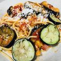 ねこまるばるーん☆'s cooksnap of when they made ナスとベーコンのトマトパスタ.