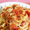 こももと小太郎's cooksnap of when they made ✿フレッシュトマトのパスタ✿◠‿◠.