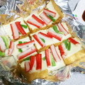 ヨッシーさん。's cooksnap of when they made 糖質制限☆トースターで厚揚げの和風ピザ.