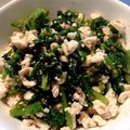 うまのしっぽ's cooksnap of when they made セロリの葉っぱの白和え.