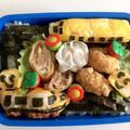 tomitomico's cooksnap of when they made キャラ弁☆プラレール弁当☆.