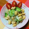 ＊れいぴん＊'s cooksnap of when they made 大豆と胡瓜・玉ねぎの和風じゃこサラダ♪.