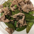 ポメちょん's cooksnap of when they made 簡単♪スナップエンドウと豚肉の甘辛炒め♥.