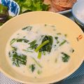 chibijuju's cooksnap of when they made ほうれん草のミルクスープ.