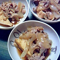 spitze's cooksnap of when they made 厚揚げと豚肉の炒め煮.