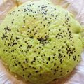 なぇにゃん's cooksnap of when they made 【健康おやつ】ほうれん草がんづき.