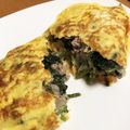 もくもっくるるんぱ's cooksnap of when they made ほうれん草とひき肉のボリュームオムレツ.