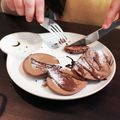 3時のおかしさん's cooksnap of when they made 簡単！米粉と豆腐のチョコレートパンケーキ.