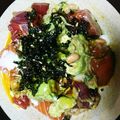 どやどや's cooksnap of when they made アボカドとサーモンのねばねば丼.