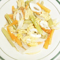 白いぐれーぷ's cooksnap of when they made 新玉ねぎとふきの卵とじ.