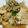 クック8HXUBV☆'s cooksnap of when they made 絹揚げ豆腐と豚コマ肉の煮物.