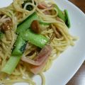 はるかっち１号's cooksnap of when they made 株なめことベーコンの和風パスタ.