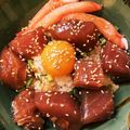 丸々だいすけ's cooksnap of when they made ユッケ風〜マグロ漬け丼.