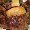 どる嫁's cooksnap of when they made 煮込みハンバーグ風♡ピーマンの肉詰め.