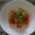 melmarilyn's cooksnap of when they made トマトとレモンのミートソーススパゲティー.