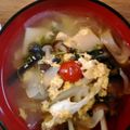 よっちゃんもち★'s cooksnap of when they made 春の簡単レシピ☆ワラビと筍のトマトスープ.