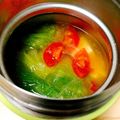 _mio_'s cooksnap of when they made ミニトマトと豆腐とレタスの三色味噌汁.