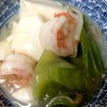 クックBH5M9F☆'s cooksnap of when they made 簡単！エビとキャベツのあんかけ豆腐♪.